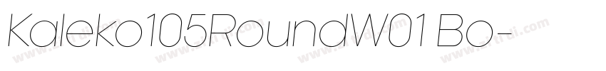 Kaleko105RoundW01 Bo字体转换